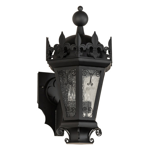 Chaumont 2-Light 25.50" Anodized Effect Black Wall Sconce detail view 2
