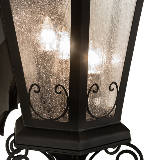 Chaumont 3-Light 36.50" Anodized Effect Black Wall Sconce detail view 3