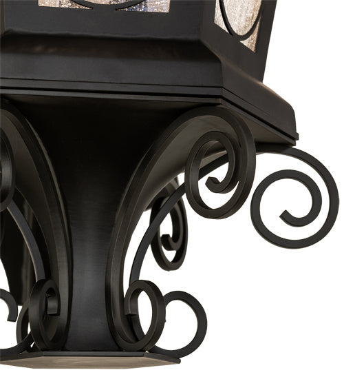 Chaumont 3-Light 36.50" Anodized Effect Black Wall Sconce detail view 5