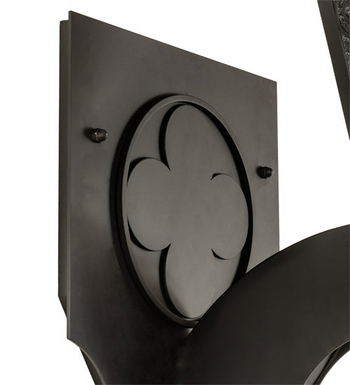 Chaumont 3-Light 36.50" Anodized Effect Black Wall Sconce detail view 6