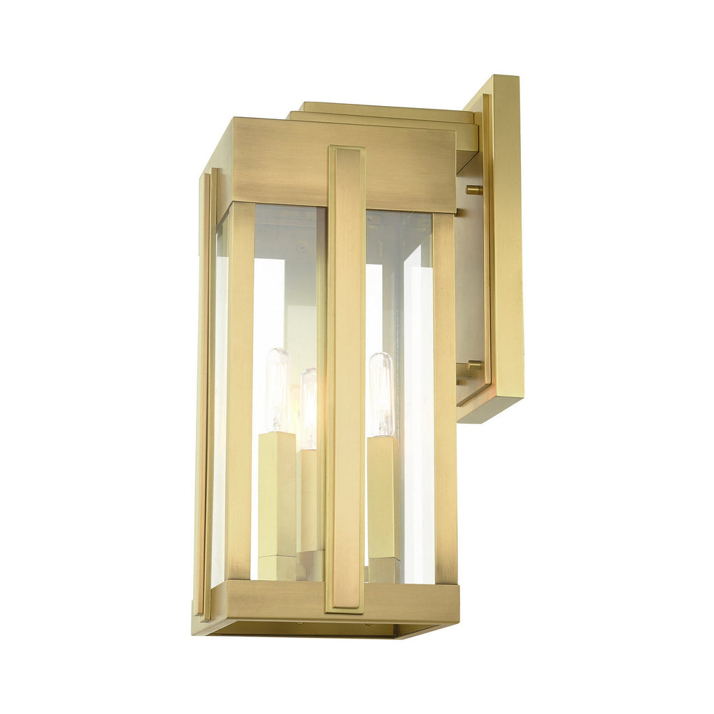 Lexington 3-Light 18.00" Natural Brass Outdoor Wall Sconce detail view 6