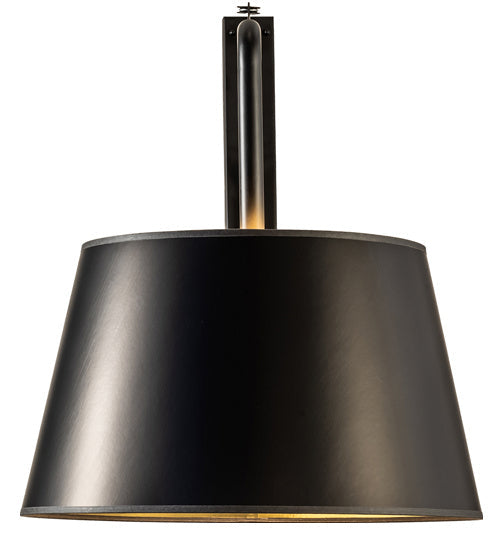 Cilindro 1-Light 31.00" Matte Black Wall Sconce detail view 3