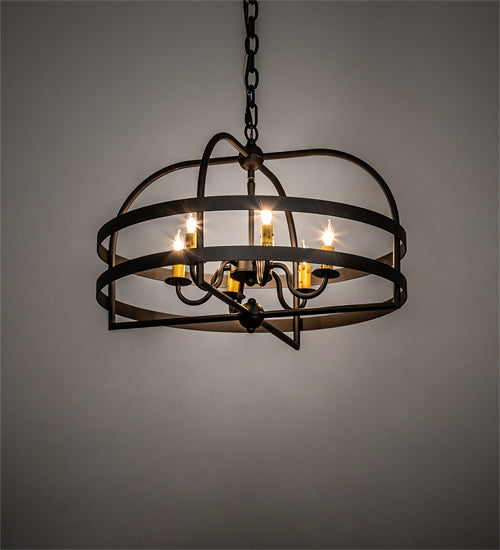 Titicaca 42 Inch 6-Light 42.00" Oil Rubbed Bronze LED Table Lamp detail view 3