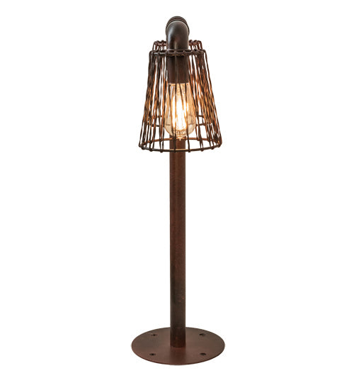 Pipedream 27 Inch 2-Light 27.50" Rustic Nail Table Lamp detail view 6
