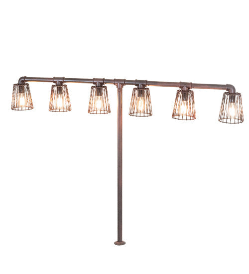 Pipedream 48 Inch 6-Light 48.00" Rustic Nail Table Lamp detail view 2