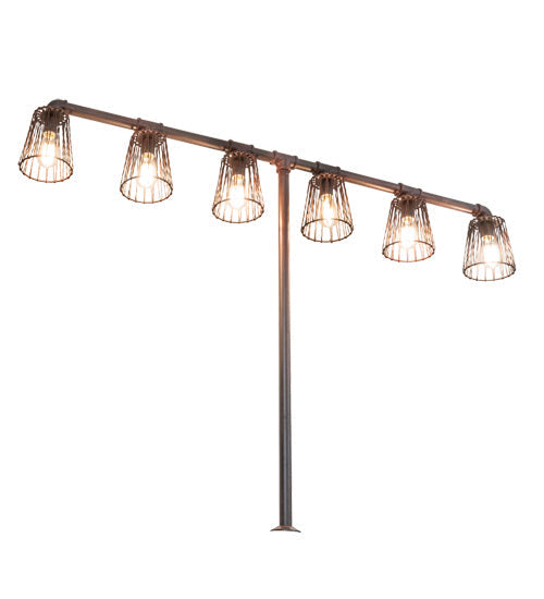 Pipedream 48 Inch 6-Light 48.00" Rustic Nail Table Lamp detail view 4