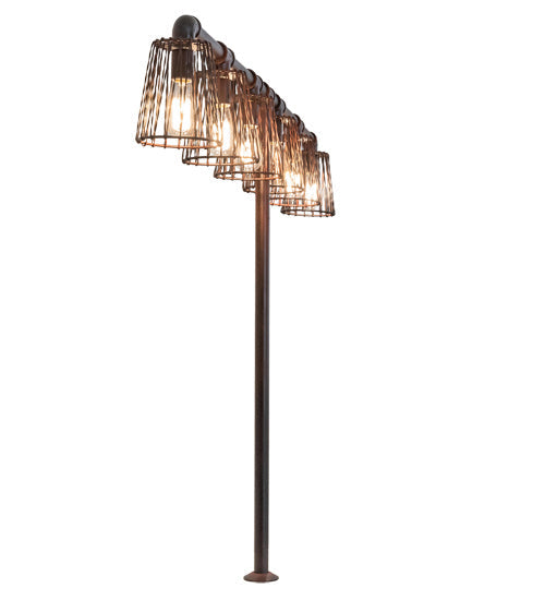 Pipedream 48 Inch 6-Light 48.00" Rustic Nail Table Lamp detail view 5
