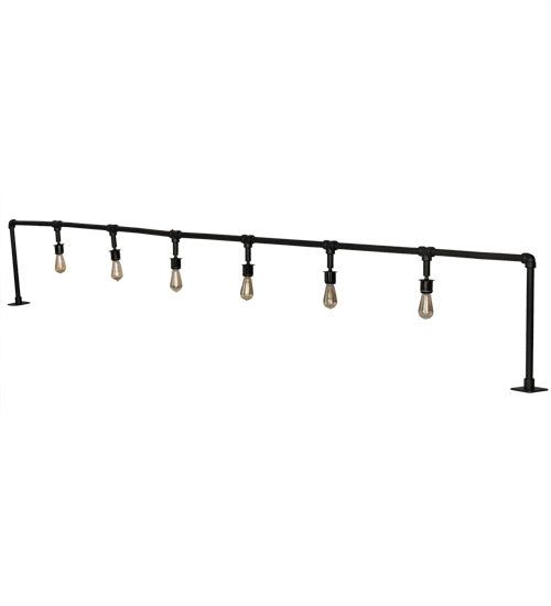 Pipedream 18 Inch 6-Light 18.00" Solar Black Table Lamp detail view 2