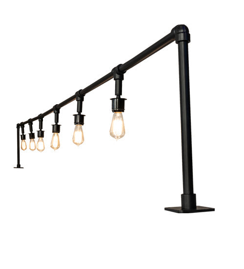 Pipedream 18 Inch 6-Light 18.00" Solar Black Table Lamp detail view 5