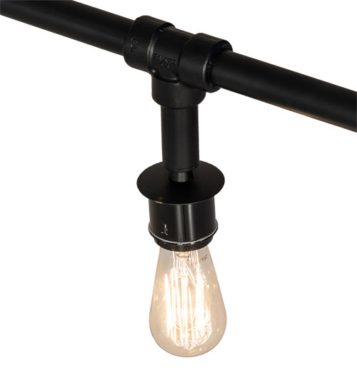 Pipedream 18 Inch 6-Light 18.00" Solar Black Table Lamp detail view 6