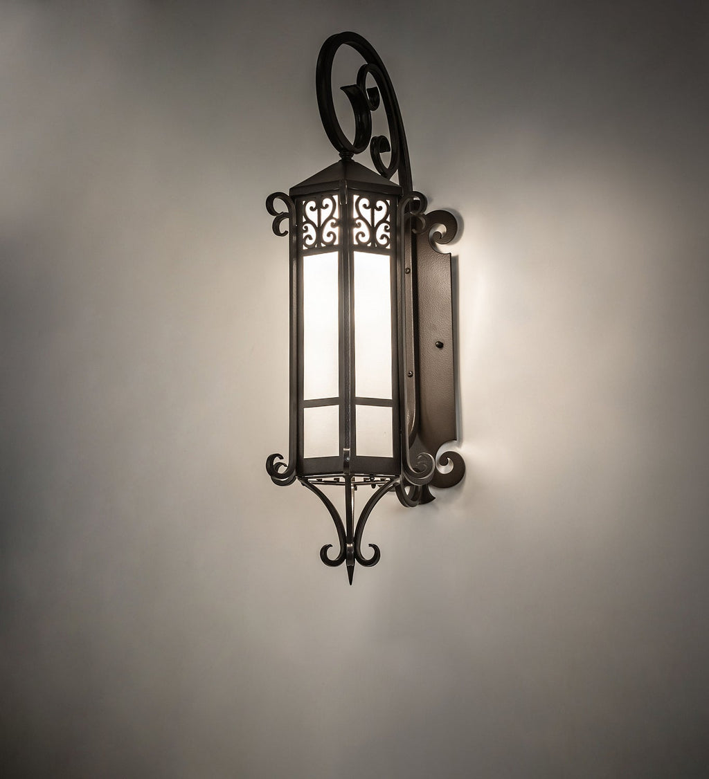 Caprice 1-Light 37.00" Textured Timeless Bronze LED Wall Sconce detail view 5