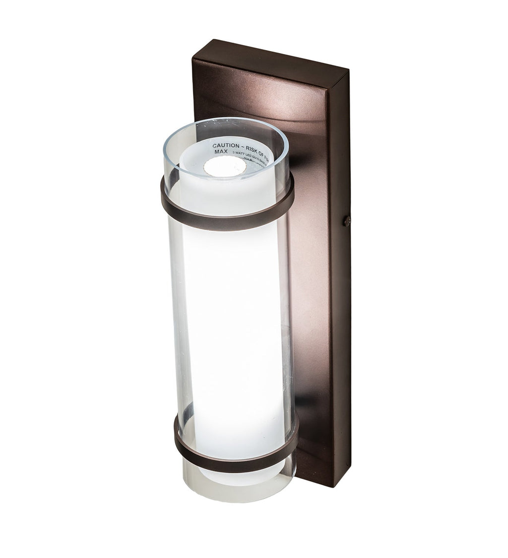 Roberts 16.00" Mahogany Bronze LED Wall Sconce detail view 3