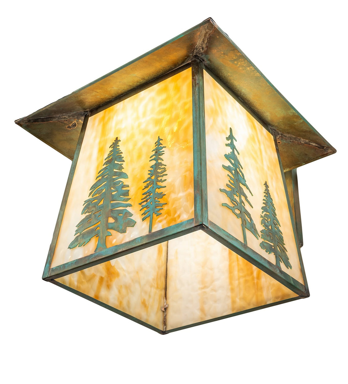 Stillwater Tall Pines 1-Light 18.50" Verdigris Wall Sconce detail view 6