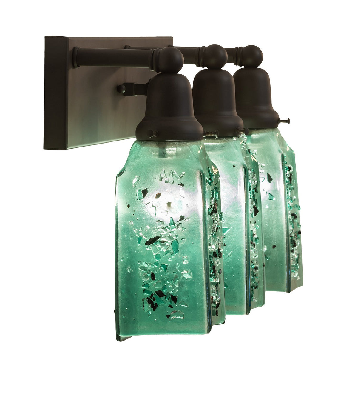 3-Light 3-Light 12.00" Oil Rubbed Bronze Wall Sconce detail view 6