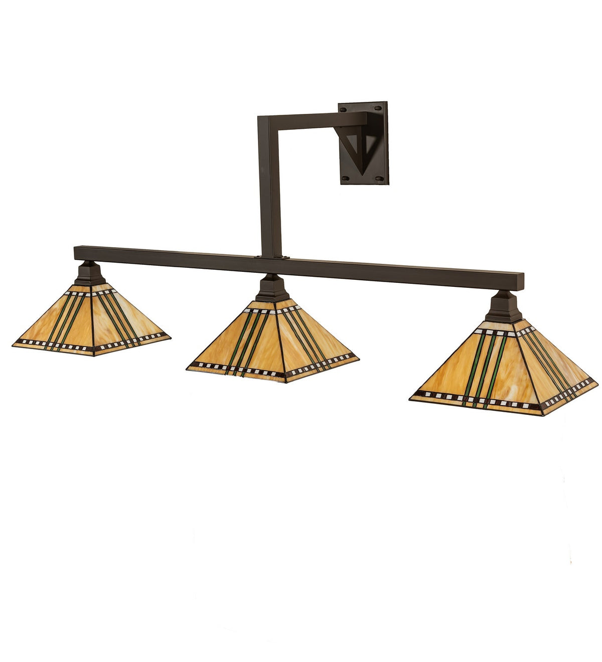 3-Light 3-Light 26.00" Oil Rubbed Bronze Wall Sconce detail view 2