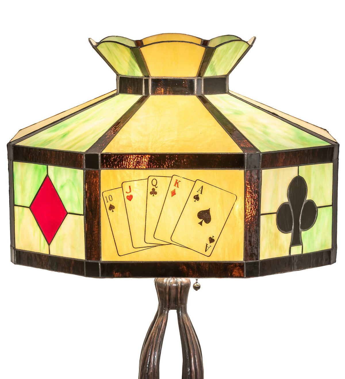 Texas Holdem 32 Inch 3-Light 32.50" Mahogany Bronze Table Lamp detail view 6