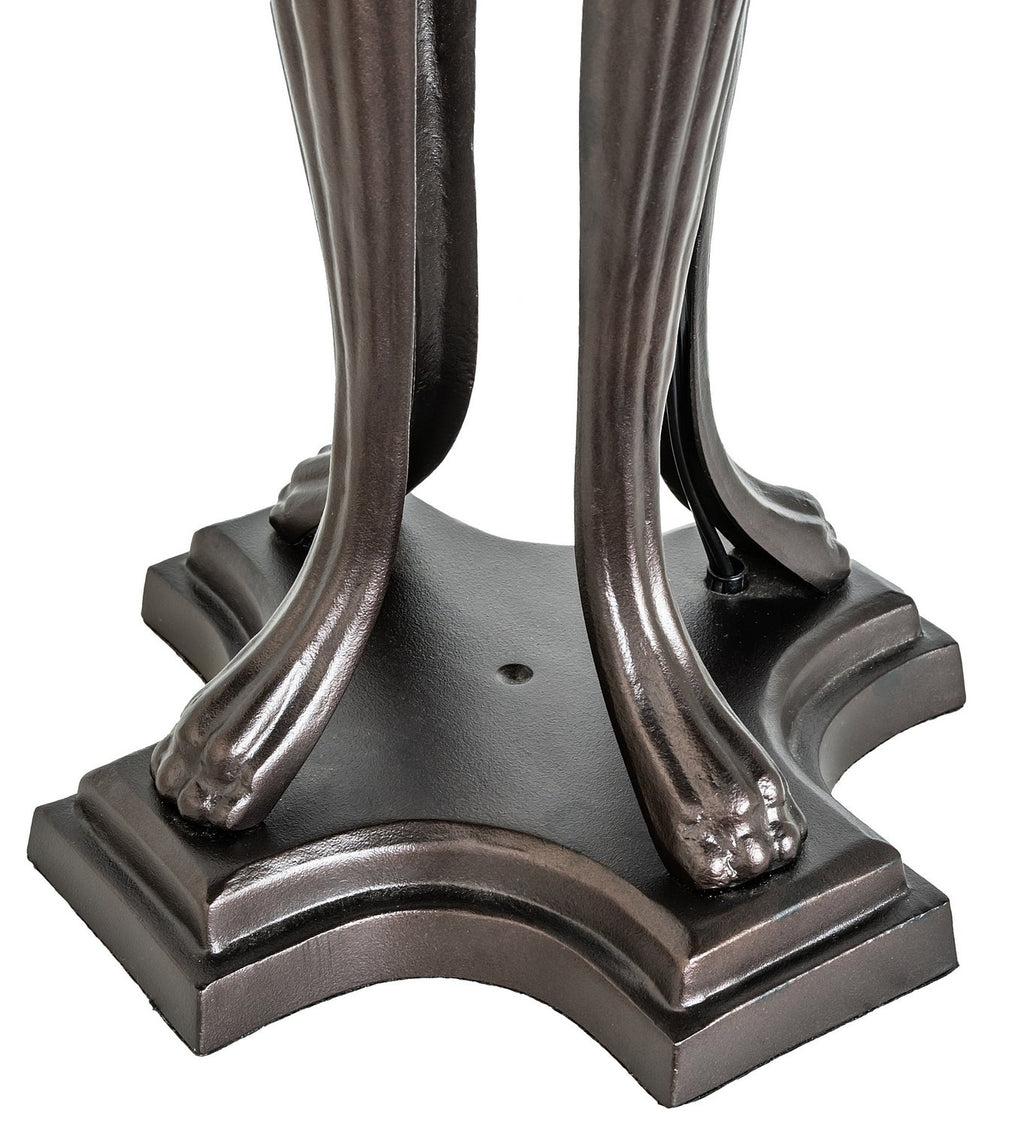 Romance Rose 33 Inch 3-Light 33.00" Mahogany Bronze Table Lamp detail view 5