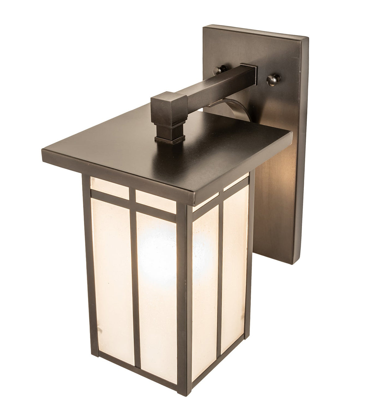 1-Light 12.50" Craftsman Brown On Copper Wall Sconce detail view 3