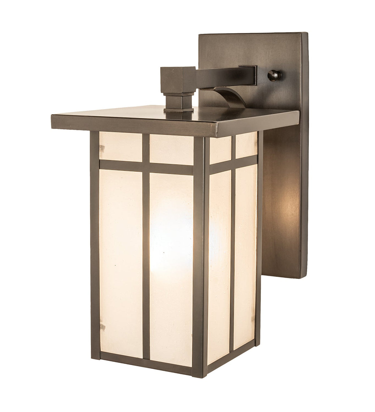 1-Light 12.50" Craftsman Brown On Copper Wall Sconce detail view 5