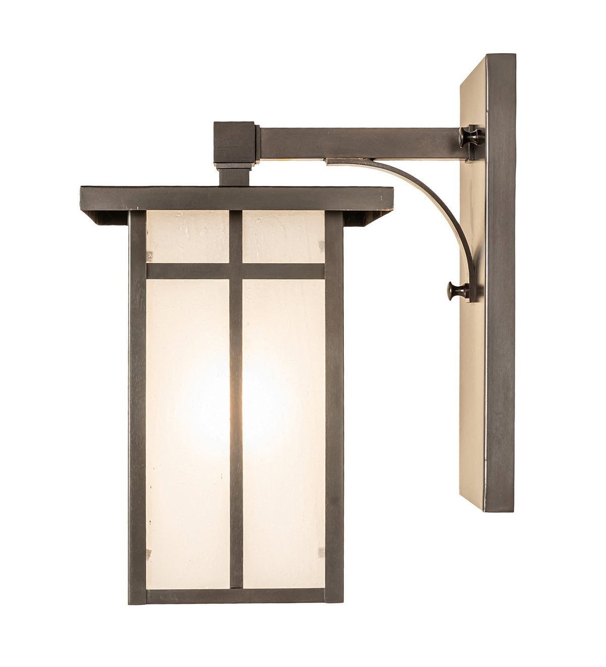 1-Light 12.50" Craftsman Brown On Copper Wall Sconce detail view 6