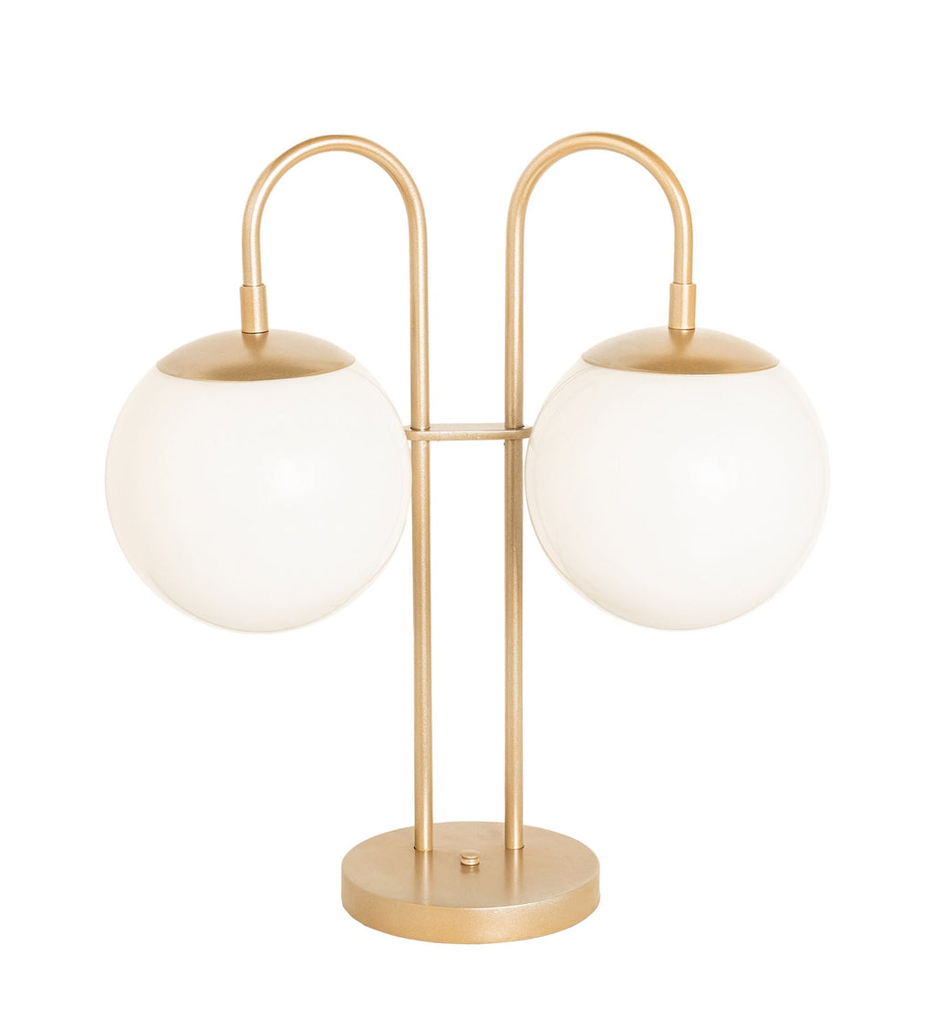 Bola 21 Inch 2-Light 21.00" Champagne Metallic Table Lamp detail view 2