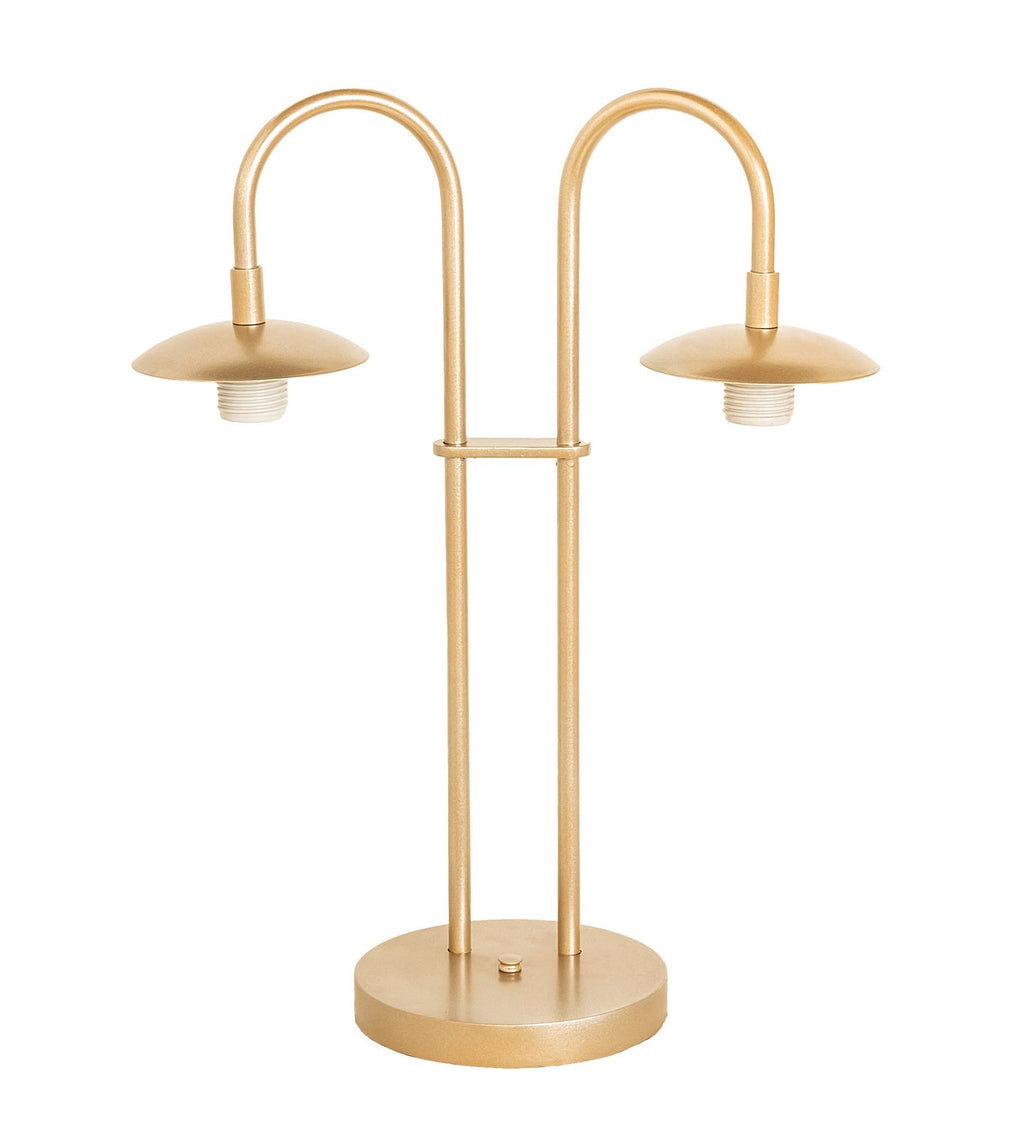 Bola 21 Inch 2-Light 21.00" Champagne Metallic Table Lamp detail view 5