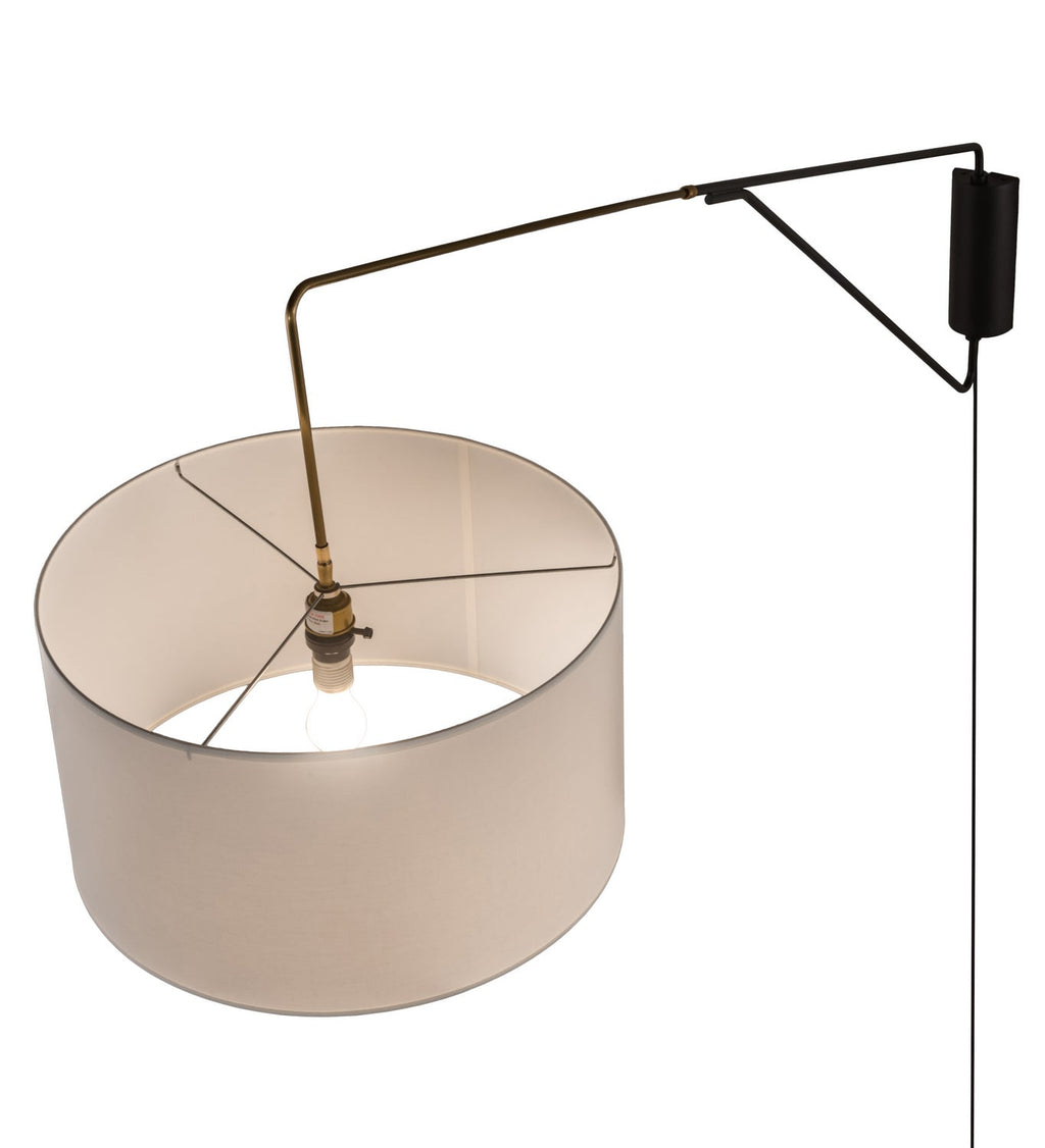 1-Light 31.50" Solar Black/Brass LED Wall Sconce detail view 3