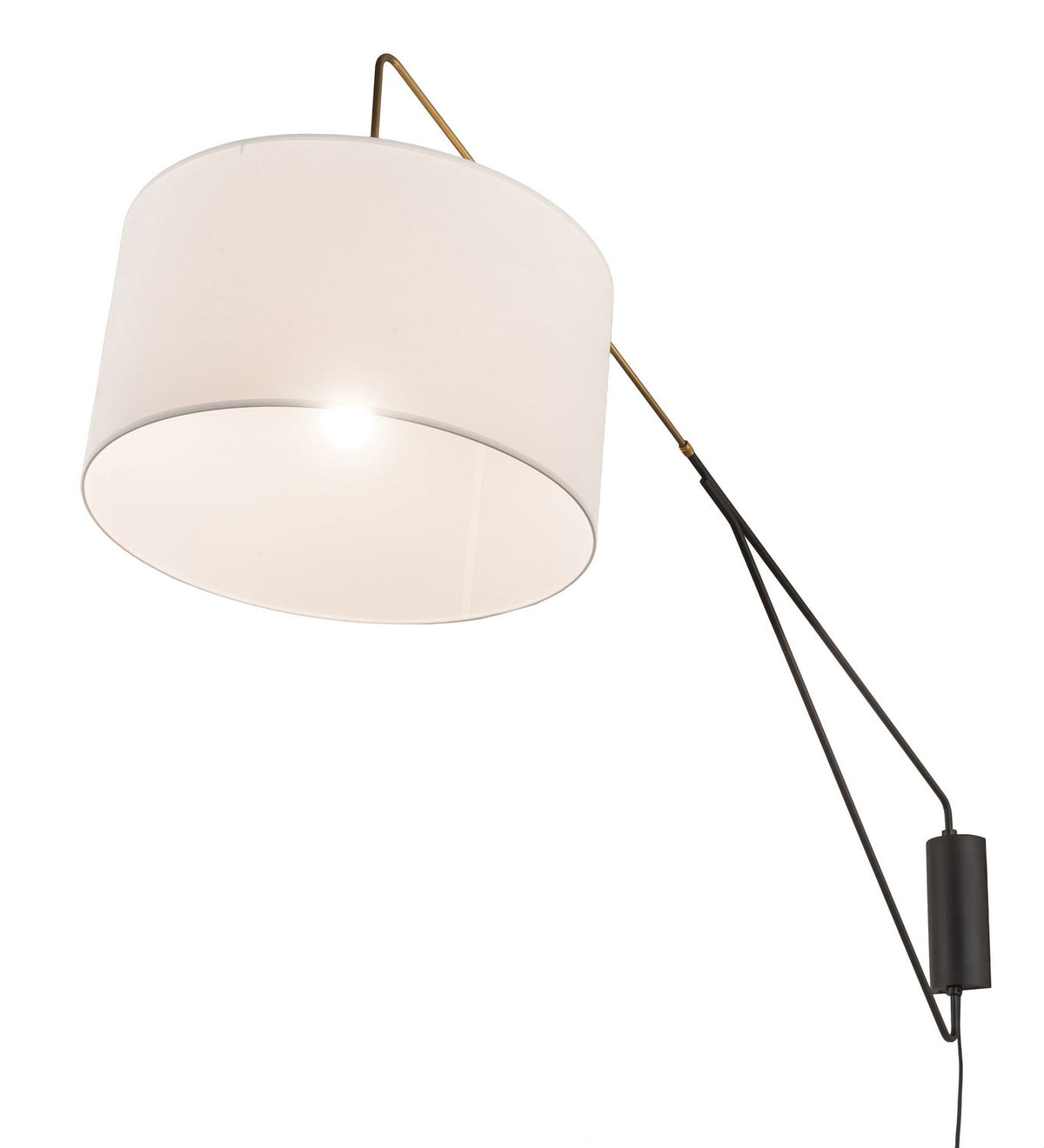 1-Light 31.50" Solar Black/Brass LED Wall Sconce detail view 5