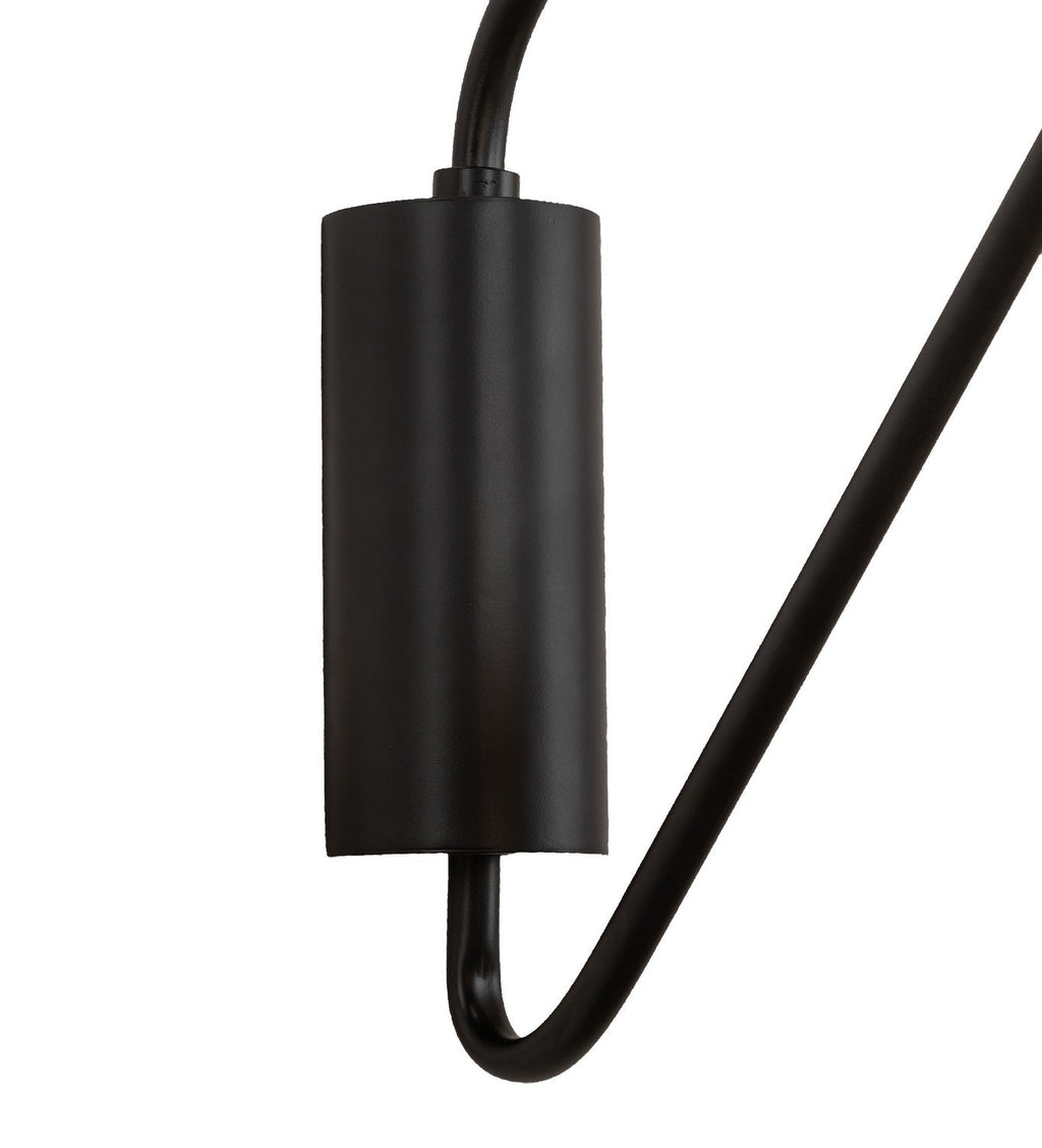 Cilindro 2-Light 24.50" Solar Black & Gold Matte LED Wall Sconce detail view 6