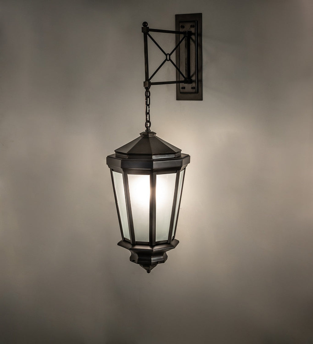 1-Light 50.00" Black On Brass Wall Sconce detail view 5