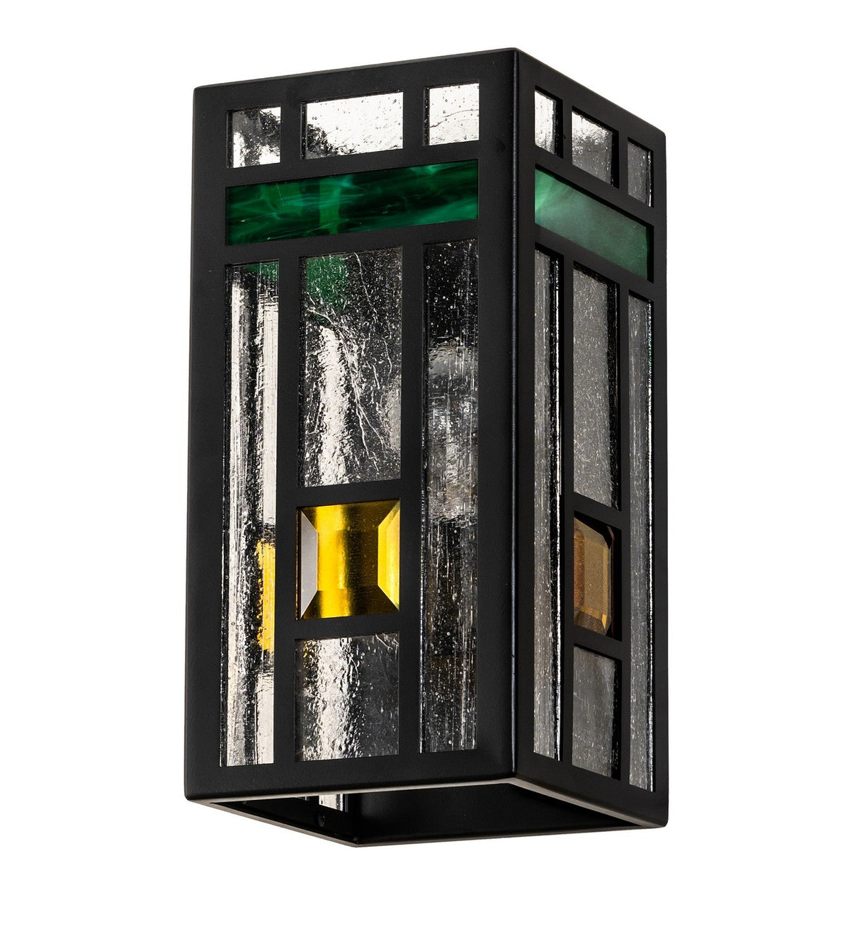 1-Light 12.00" Solar & Matte Black LED Wall Sconce detail view 2