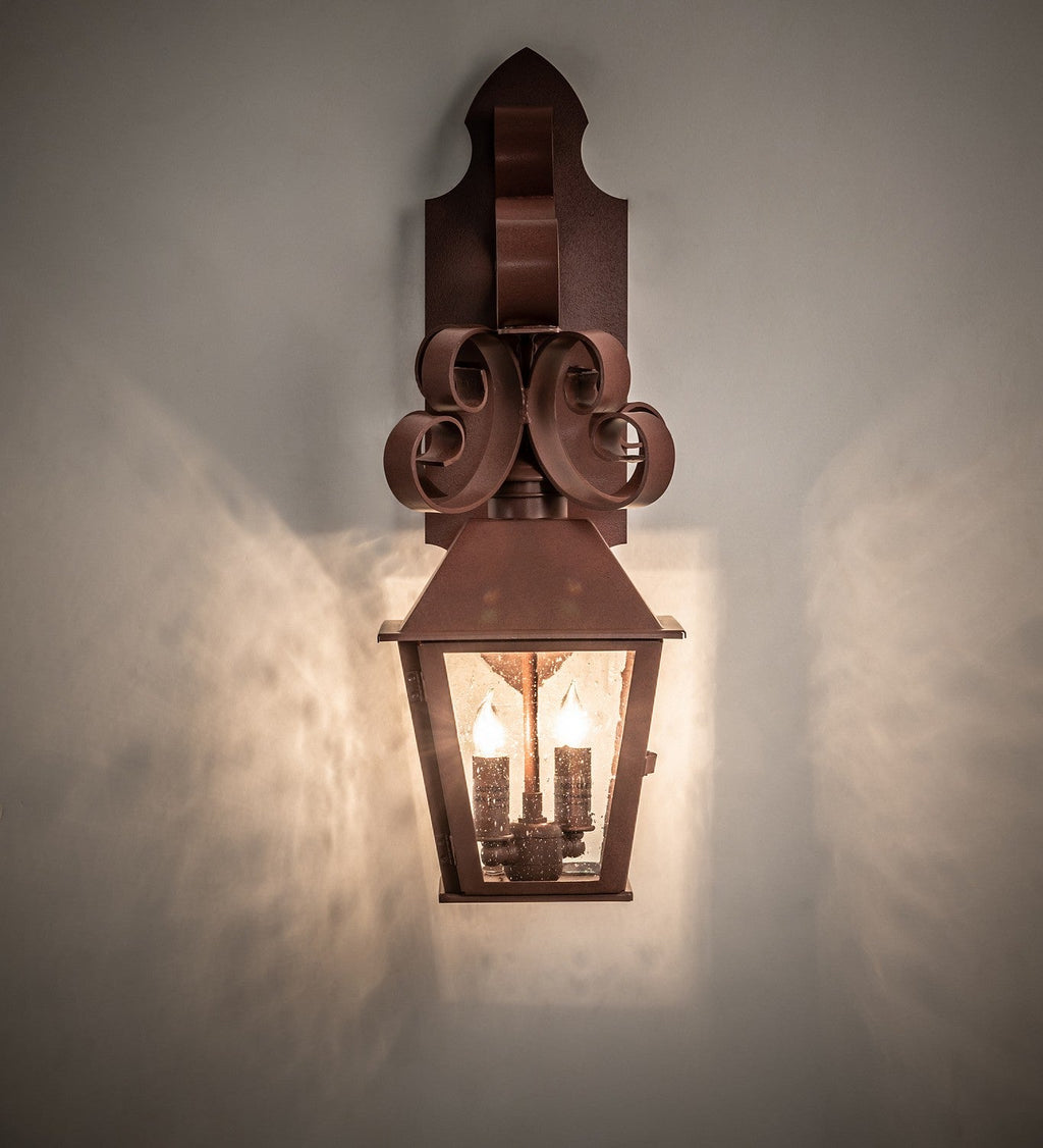 2-Light 2-Light 22.00" Rust Wall Sconce detail view 5