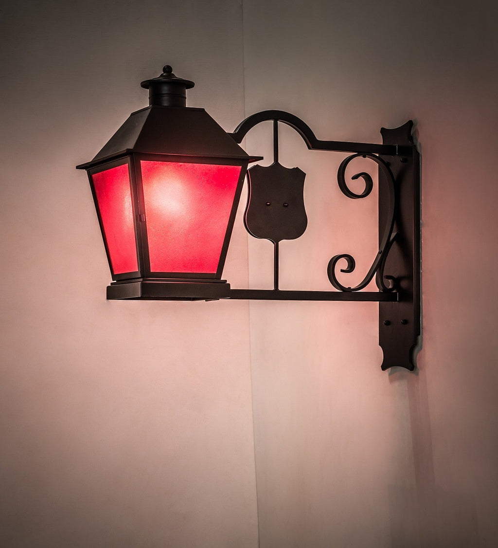 1-Light 22.00" Blackwash Wall Sconce detail view 6