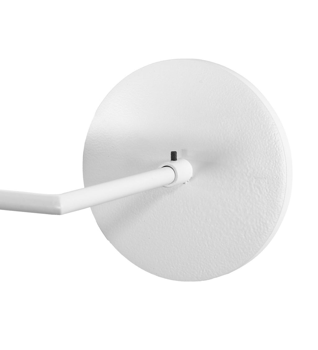 5.00" Gloss White LED Wall Sconce detail view 4