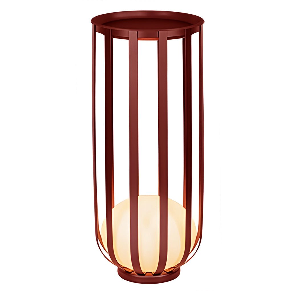 Industrial Solar Exterior LED Floor Lantern Lamp with Tray, Outdoor Wall Light, detail 10
