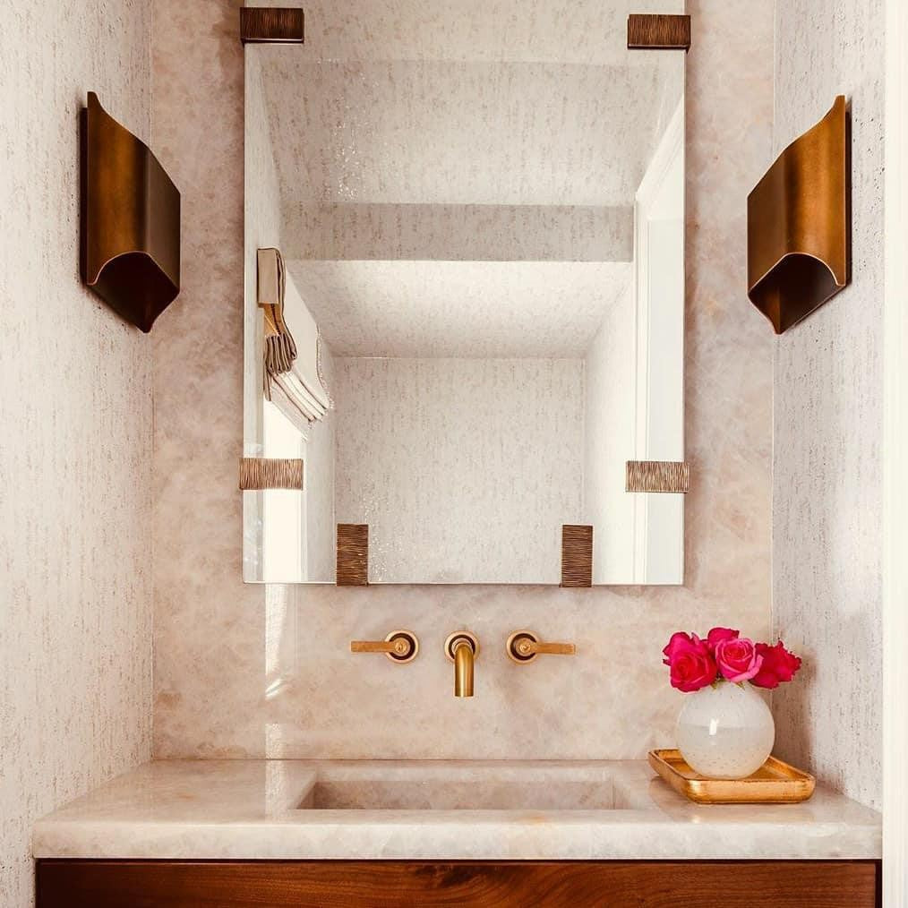 Leclerc Polished Brass Wall Light, Hardwired Wall Sconce, detail 18