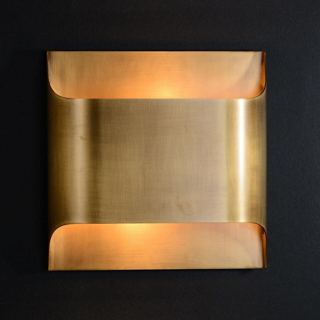 Leclerc Polished Brass Wall Light, Hardwired Wall Sconce, detail 19
