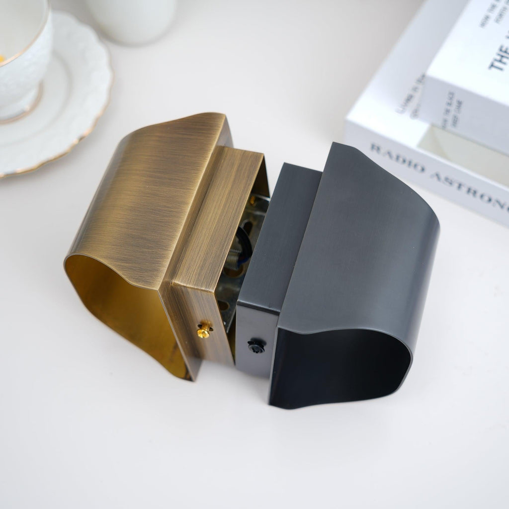 Leclerc Polished Brass Wall Light, Hardwired Wall Sconce, detail 23