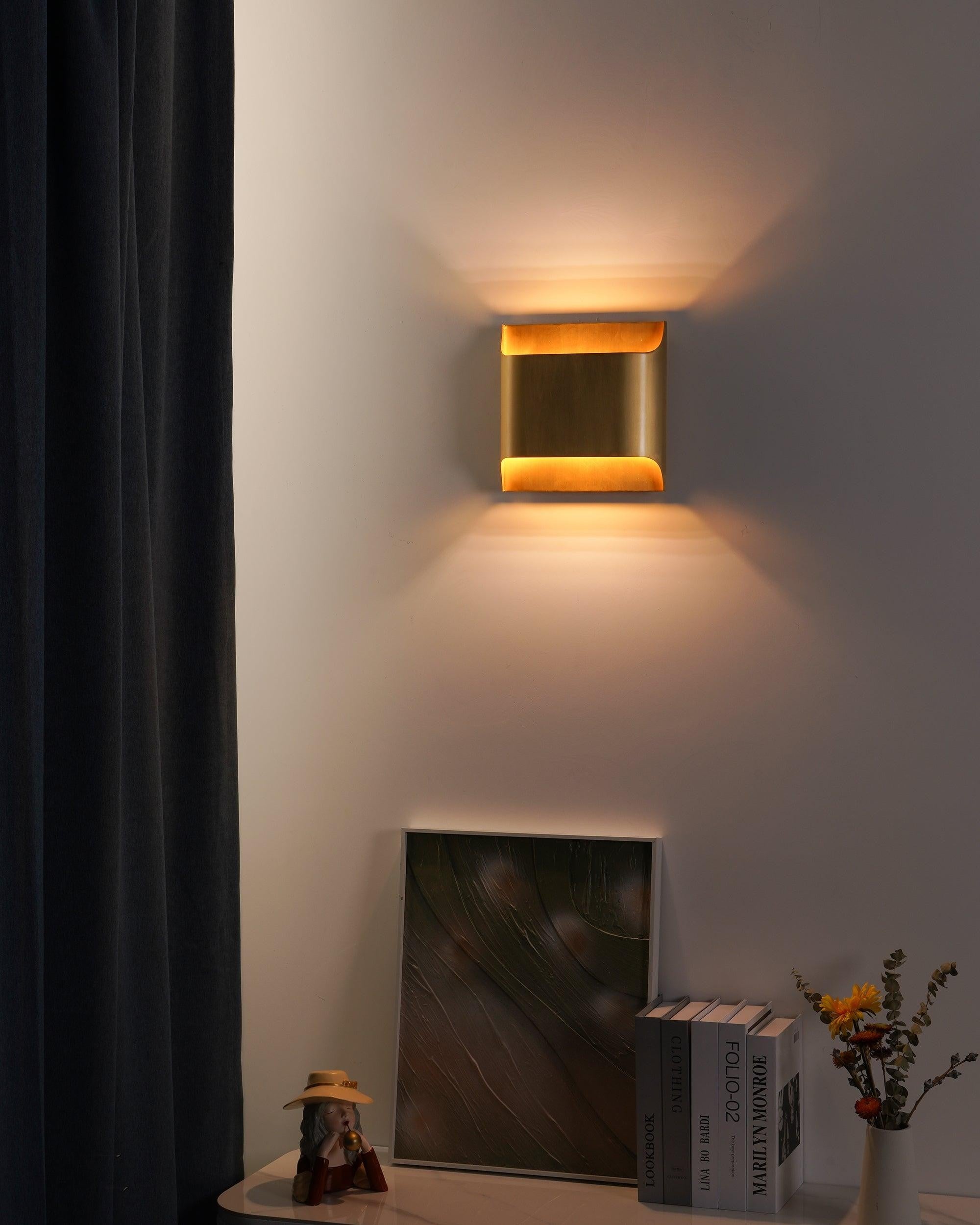 Leclerc Polished Brass Wall Light, Hardwired Wall Sconce, detail 33