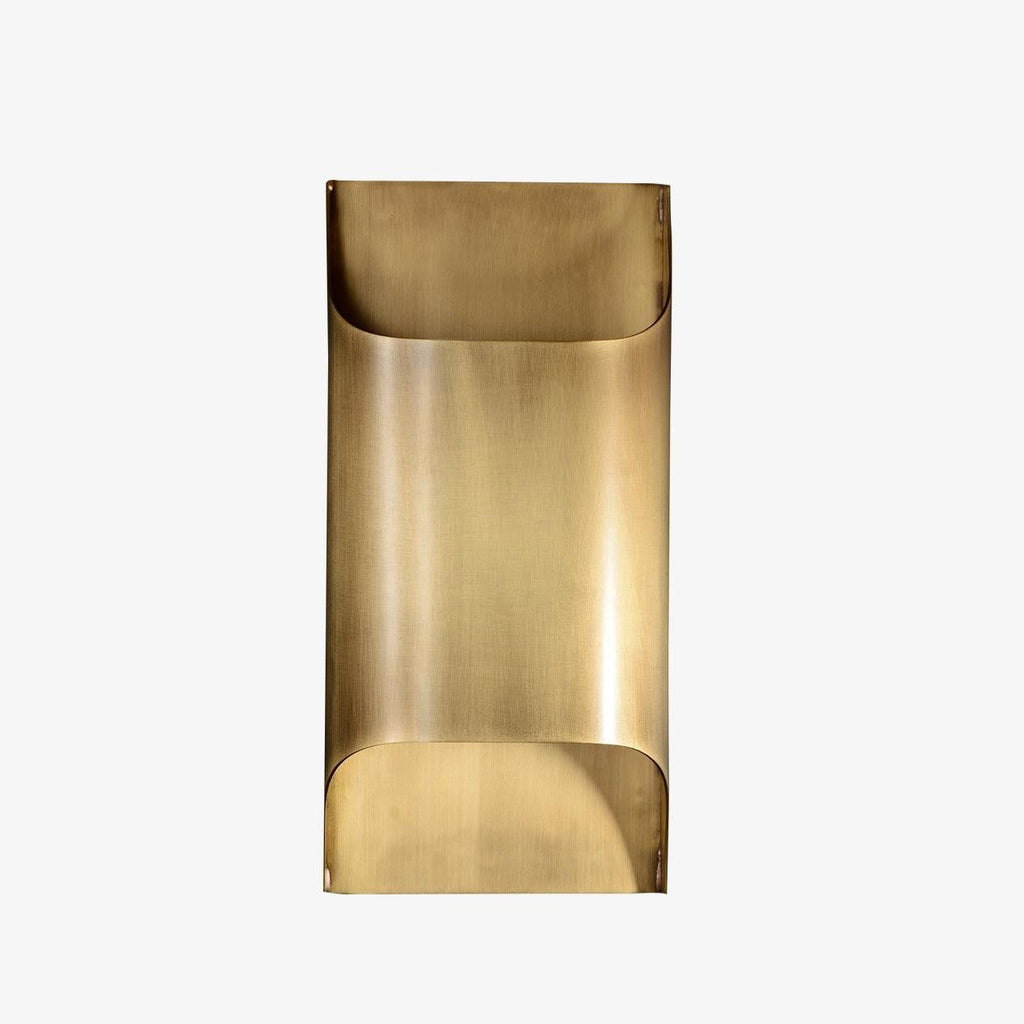 Leclerc Polished Brass Wall Light, Hardwired Wall Sconce, detail 3