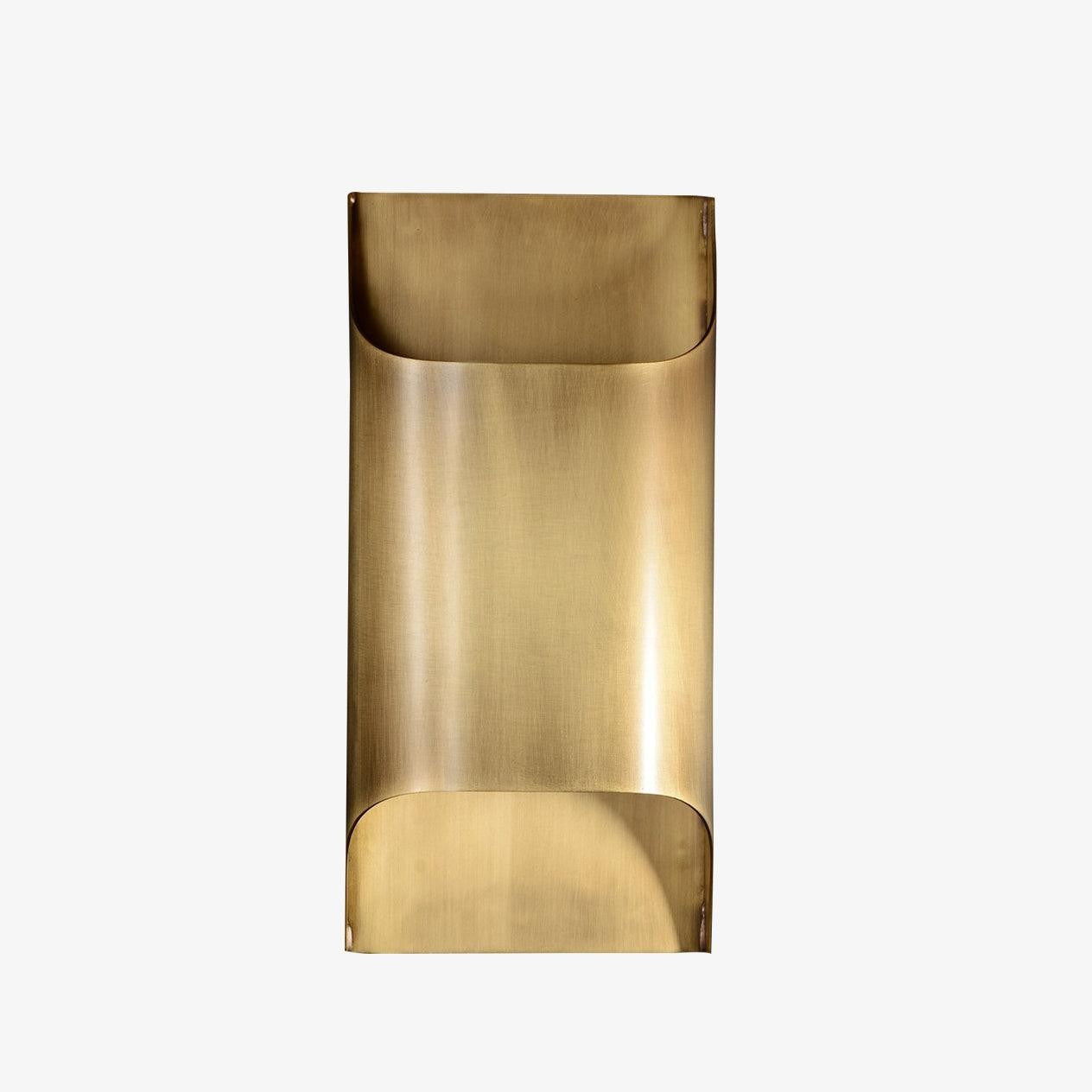 Leclerc Polished Brass Wall Light, Hardwired Wall Sconce, detail 3
