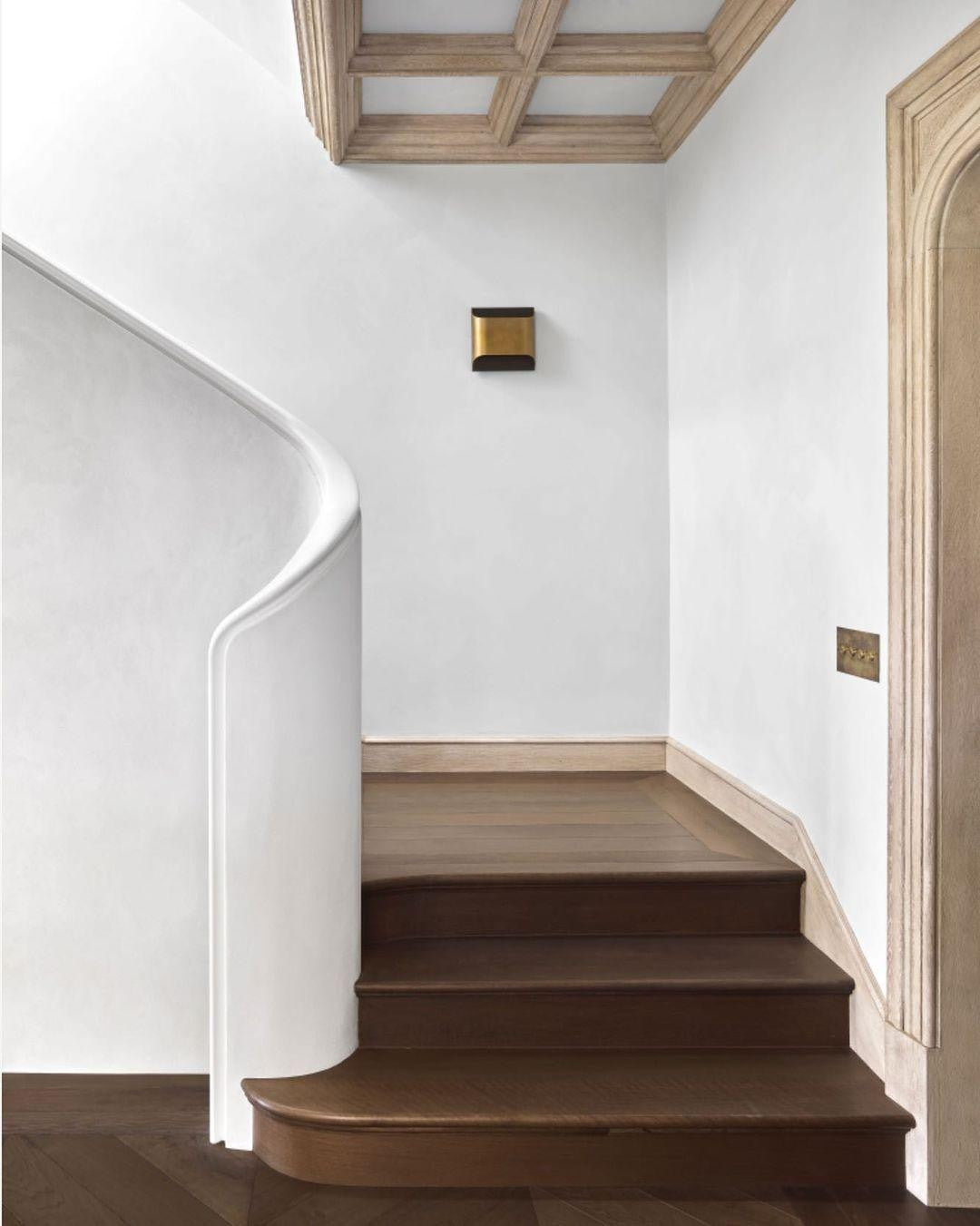 Leclerc Polished Brass Wall Light, Hardwired Wall Sconce, detail 48