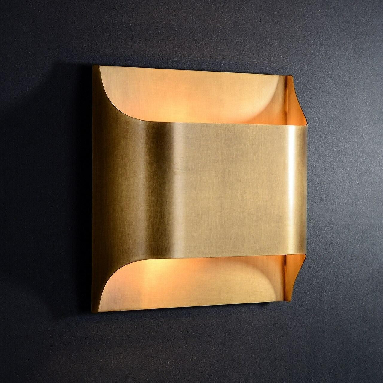 Leclerc Polished Brass Wall Light, Hardwired Wall Sconce, detail 52