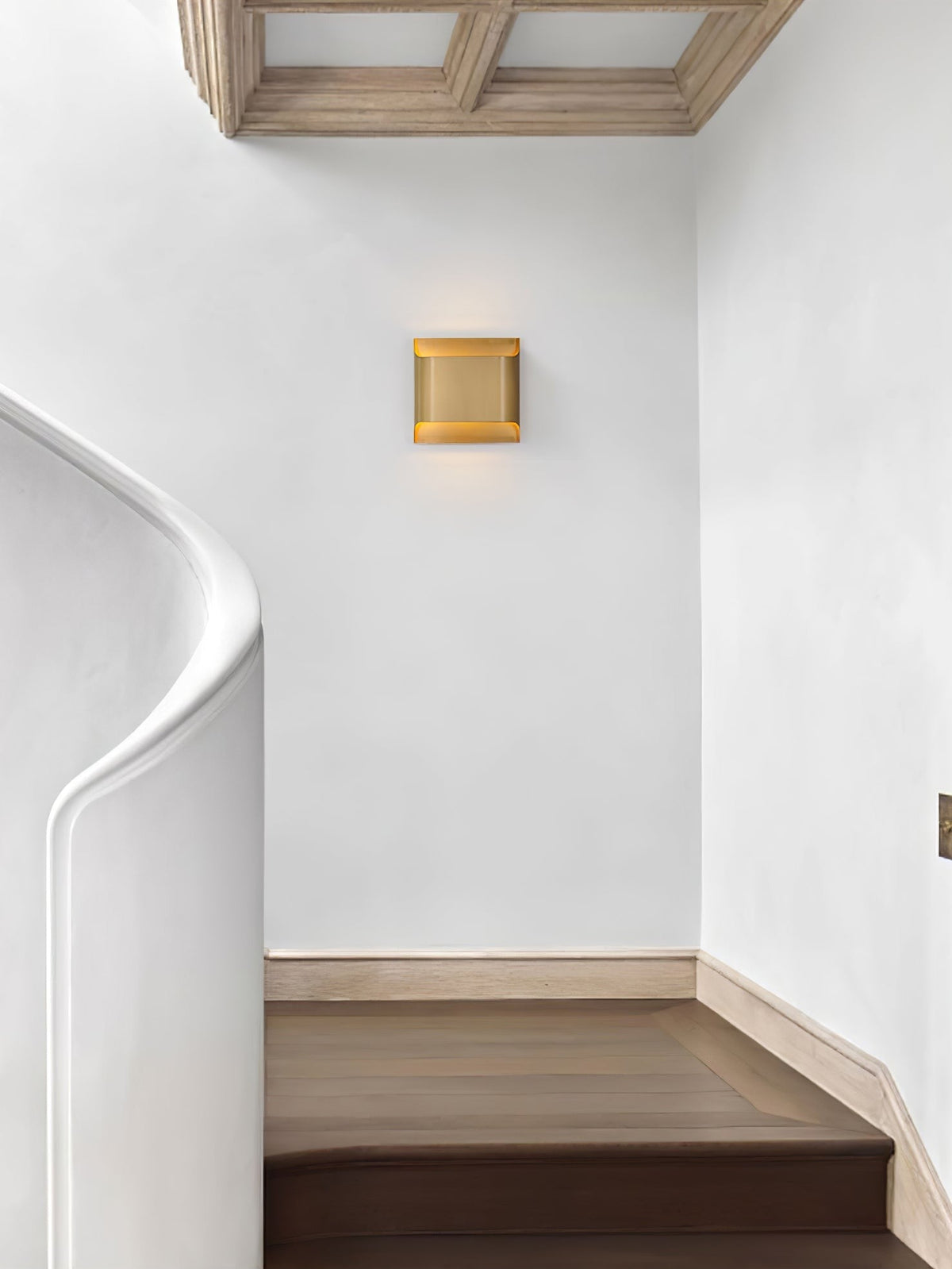 Leclerc Polished Brass Wall Light, Hardwired Wall Sconce, detail 62