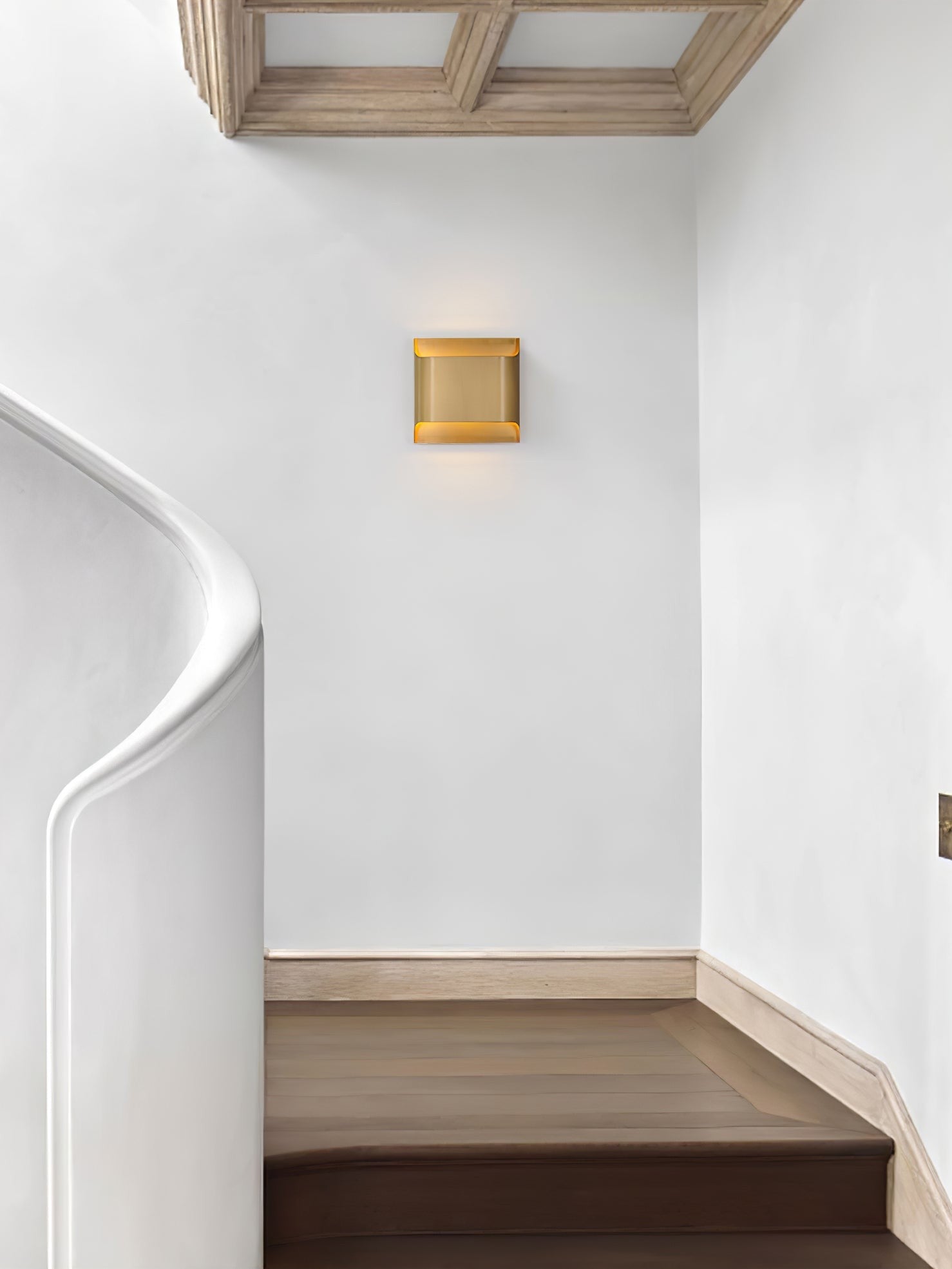 Leclerc Polished Brass Wall Light, Hardwired Wall Sconce, detail 62