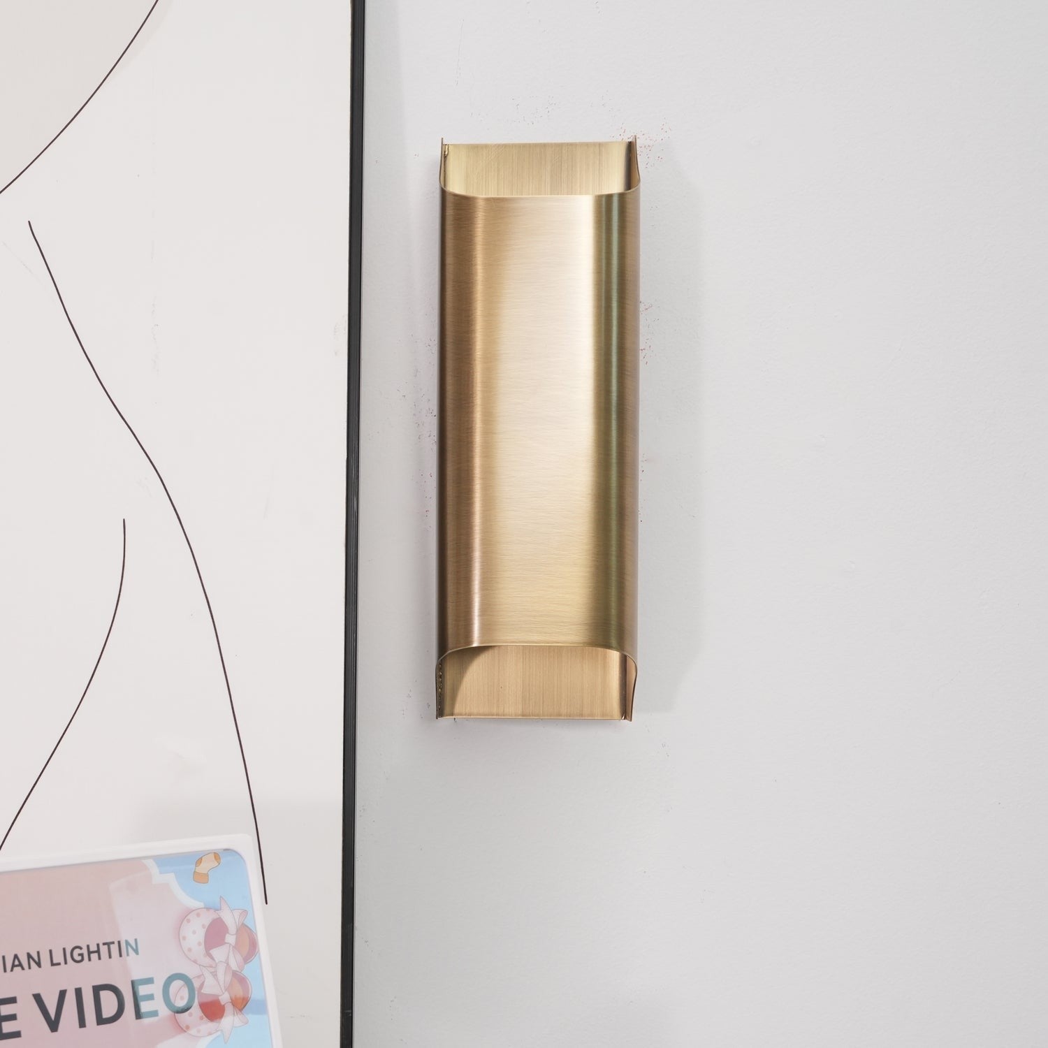 Leclerc Polished Brass Wall Light, Hardwired Wall Sconce, detail 70