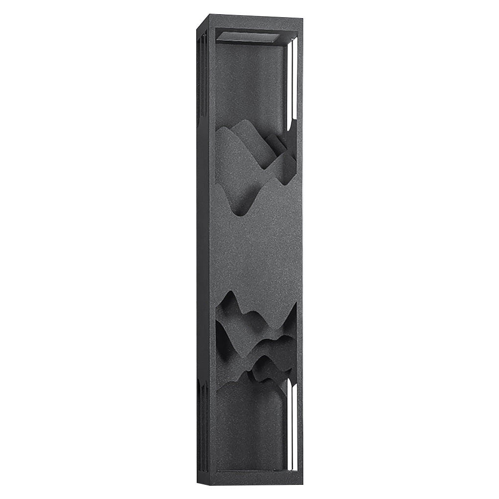 Mountain Scenery LED up Down Lighting Waterproof Solar Wall Light Porch Lights, Outdoor Wall Light, detail 18