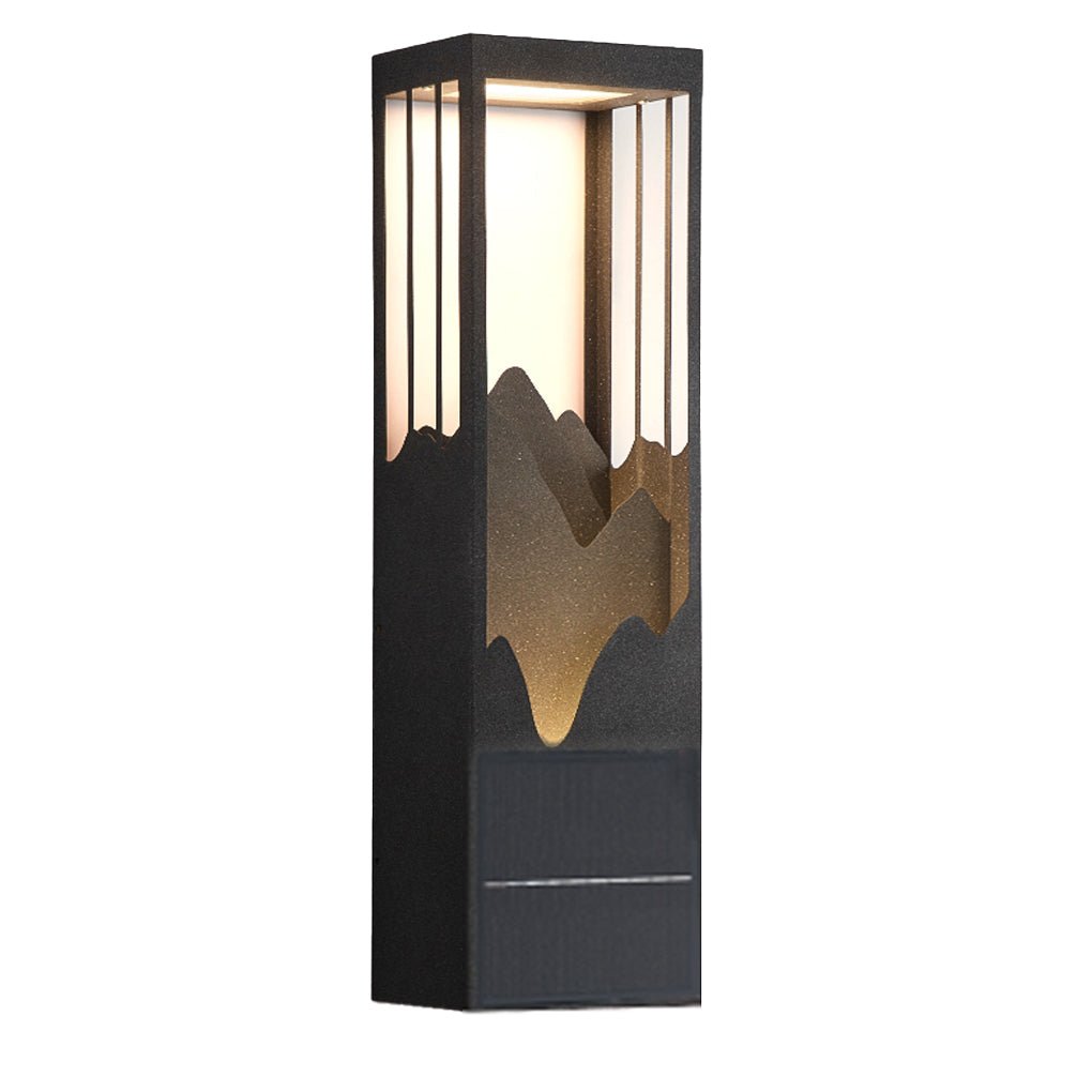 Mountain Scenery LED up Down Lighting Waterproof Solar Wall Light Porch Lights, Outdoor Wall Light, detail 17