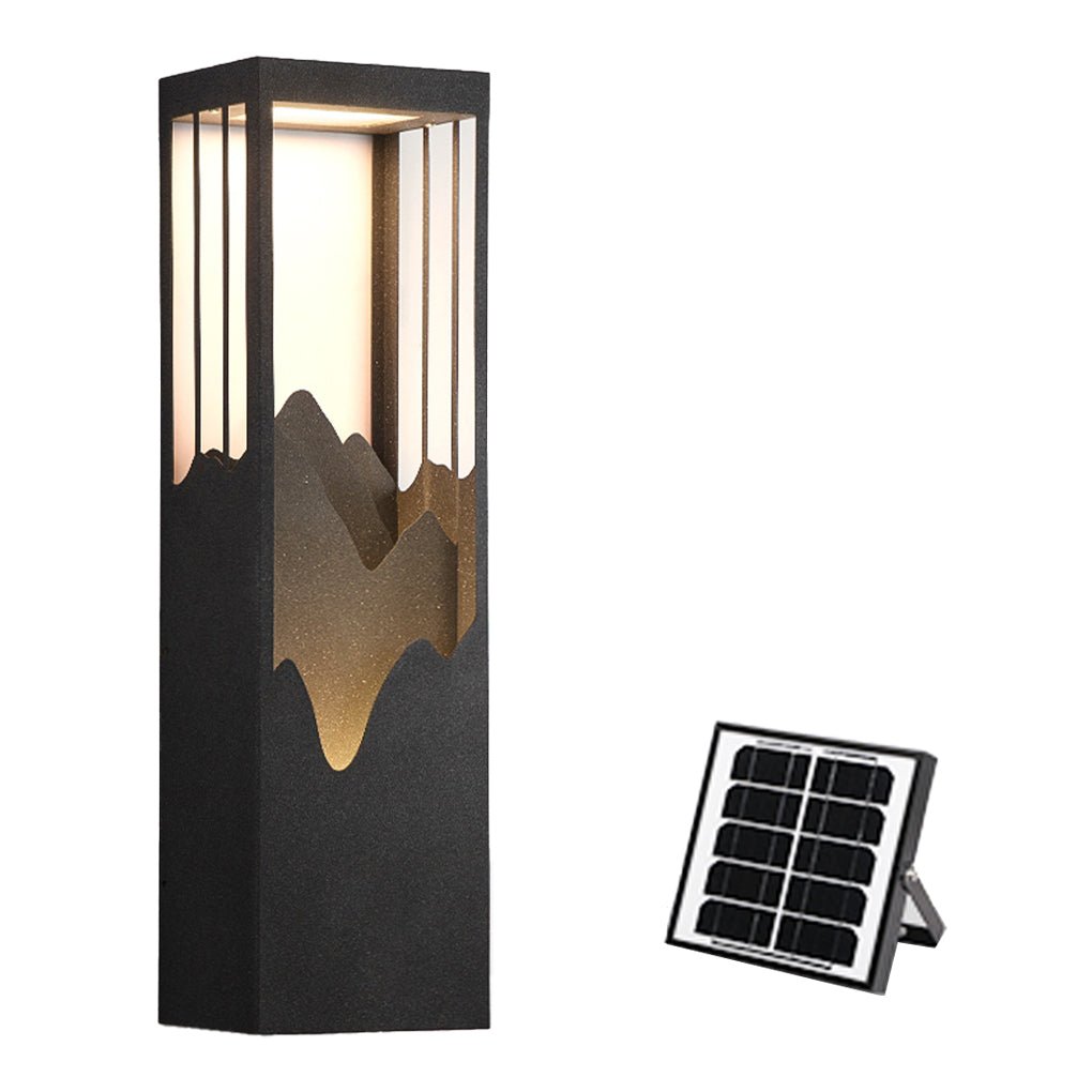 Mountain Scenery LED up Down Lighting Waterproof Solar Wall Light Porch Lights, Outdoor Wall Light, detail 15