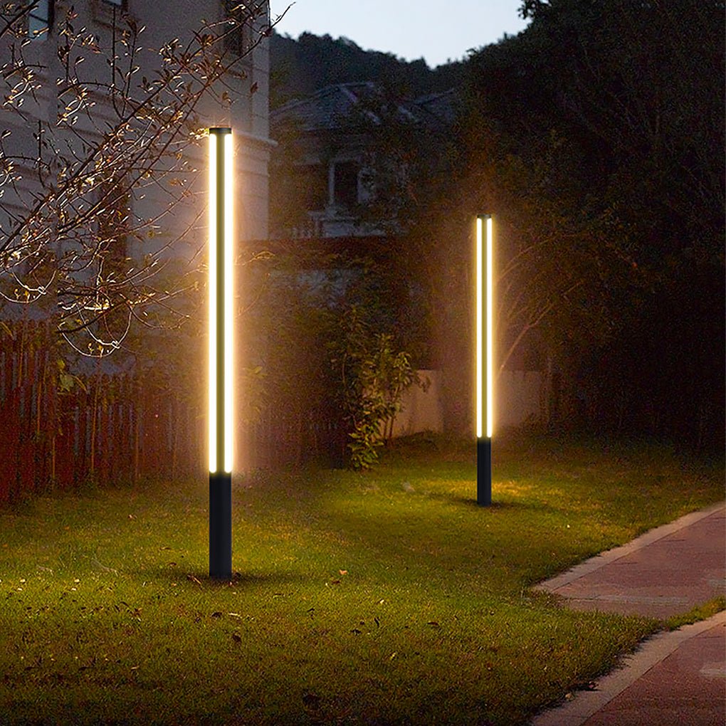 LED Pole Landscape Lighting Decorative Column Light Waterproof for Exterior Courtyard, Outdoor Wall Light, 29.5"